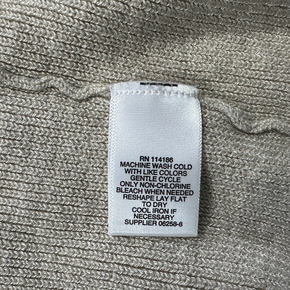 Liz Claiborne Womens XL Rayon Polyester Gray Open Front Cardigan Sweater - Picture 7 of 8